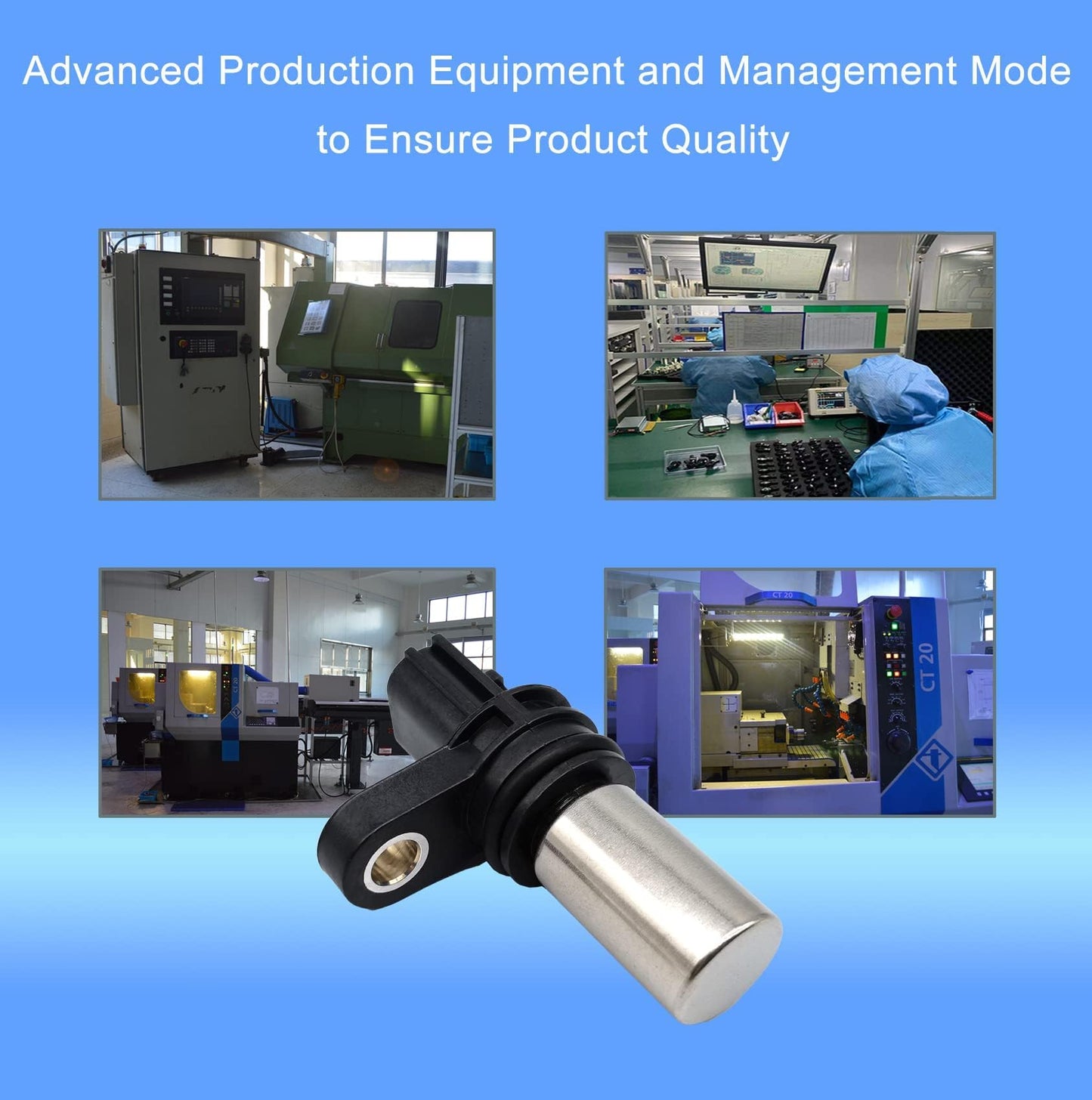 HiSport PC464 Chankshaft Camshaft Position Sensor Compatible with Nissan Altima 2001-2006, Frontier 2005-2018, NP300 2009-2019, NP300 Frontier 2019, NV350 Urvan, Sentra, Urvan, X-Trail, Suzuki Equator