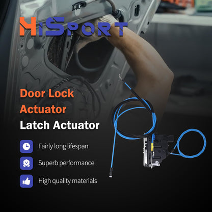 HiSport Sliding Door Latch Lock Actuator with Cables for Right Passenger Side Slide 68226180AF Compatible with Dodge RAM ProMaster Cargo Van 1500 2500 3500 2019-2025