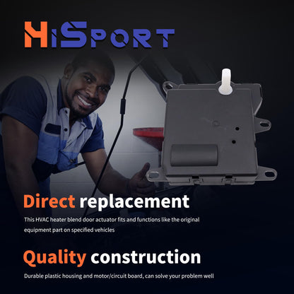 HiSport 604-202 HVAC Heater Blend Door Actuator - Compatible with Ford Expedition 2002-2004 Lincoln Navigator 2002-2004 Mercury Mountaineer 1997-2002 Replaces 604202 F5TZ19E616A F77Z19E616AA