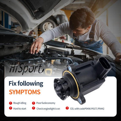 HiSport 06F145710G Turbocharger Bypass Valve - Compatible with Audi A3/S3 A4 B8 A5 for TT Compatible with VW for Golf for Jetta for Passat 1.4L 1.8L 2.0L - Replace 06F145710B