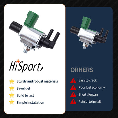 HiSport 14956-31U1A EGR Valve Control Solenoid Switch - Compatible with Nissan Xterra Altima Frontier Maxima Quest Sentra 200SX 240SX Infiniti I30 - Replaces K5T46597 K5T46581 K5T46586 K5T46588