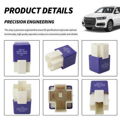 HiSport Relay 28300-10020 156700-0503 4 Pins Starter Relay Compatible with Toyota Camry Corolla Lexus