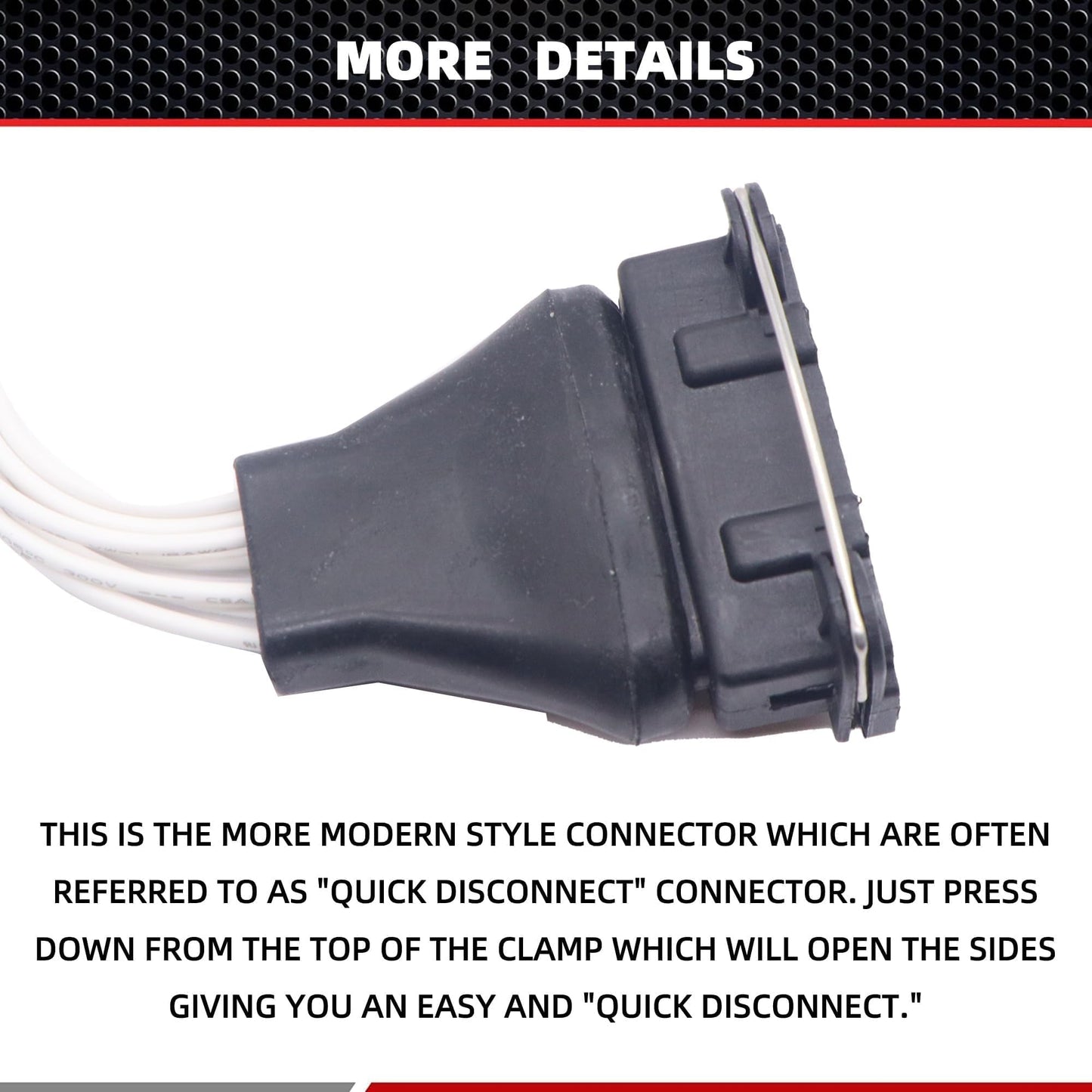 HiSport 2225035050 Mass Air Flow Connector Compatible with Toyota 4Runner 1990-1995, Pickup 1989 1990 1991 1992 1993 1994 1995 4Cyl 2.4L Replace 7420055, 22250-35050, 28727, 5S2890