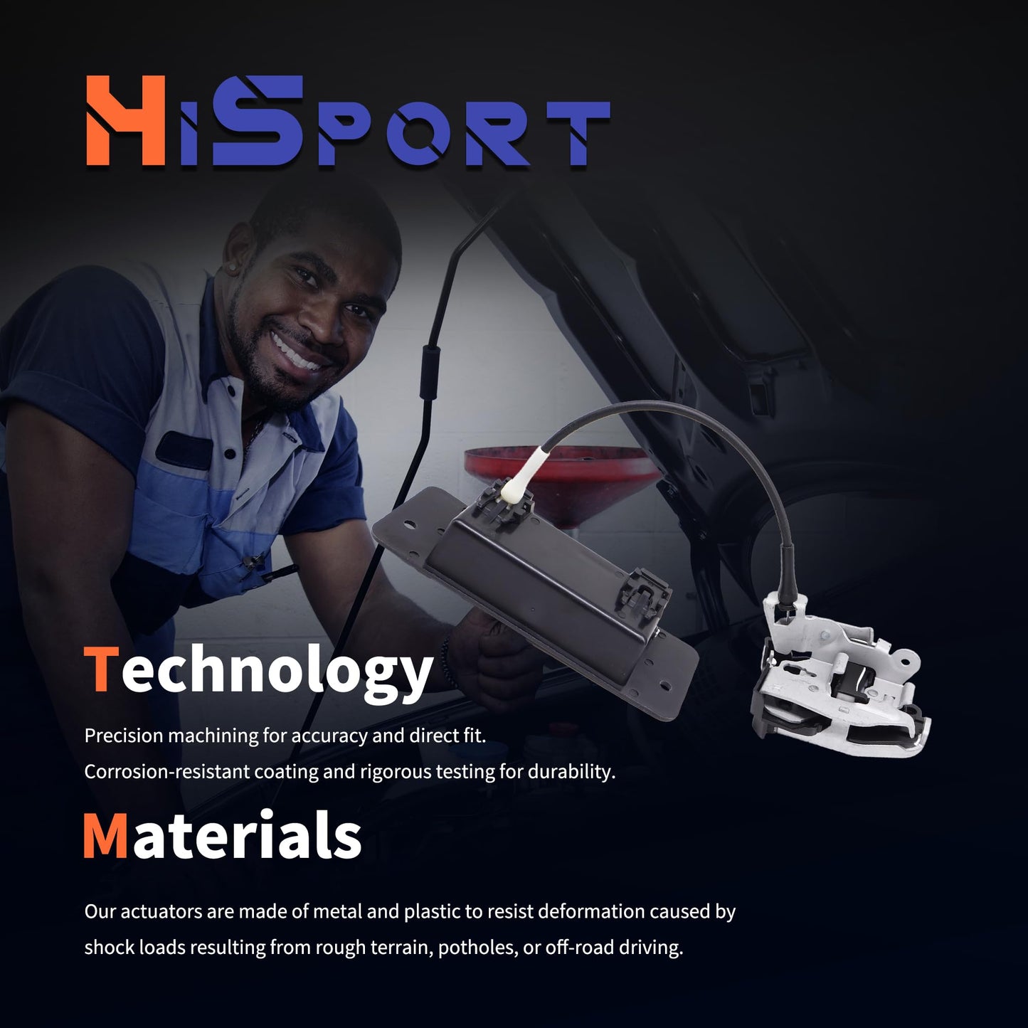 HiSport Tail Back Left Door Latch Lock Actuator 4C3Z78431A03AB Compatible with Ford Excursion 2000-2005 Sport Utility with Handle Cable Latch