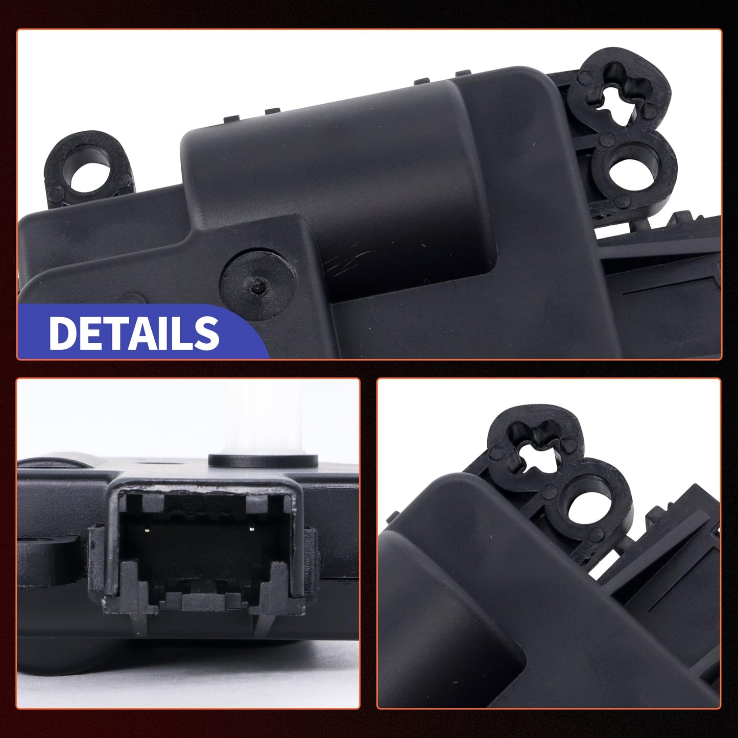 HiSport HVAC Blend Door Actuator - Compatible with Dodge RAM 1500 Pickup RAM 2500 Pickup RAM 3500 Pickup Compatible with Ram 1500 1500 Classic 2500 3500 4500 5500 2009-2023 - Replace 604-005