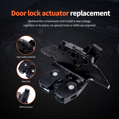 HiSport Liftgate Latch Trunk Lock Actuator - Rear Trunk Tailgate Door Lock Latch Actuator Compatible with Buick Cadillac Chevrolet GMC Replacement for 931-277 931277 DLA1444 13508110 13511954