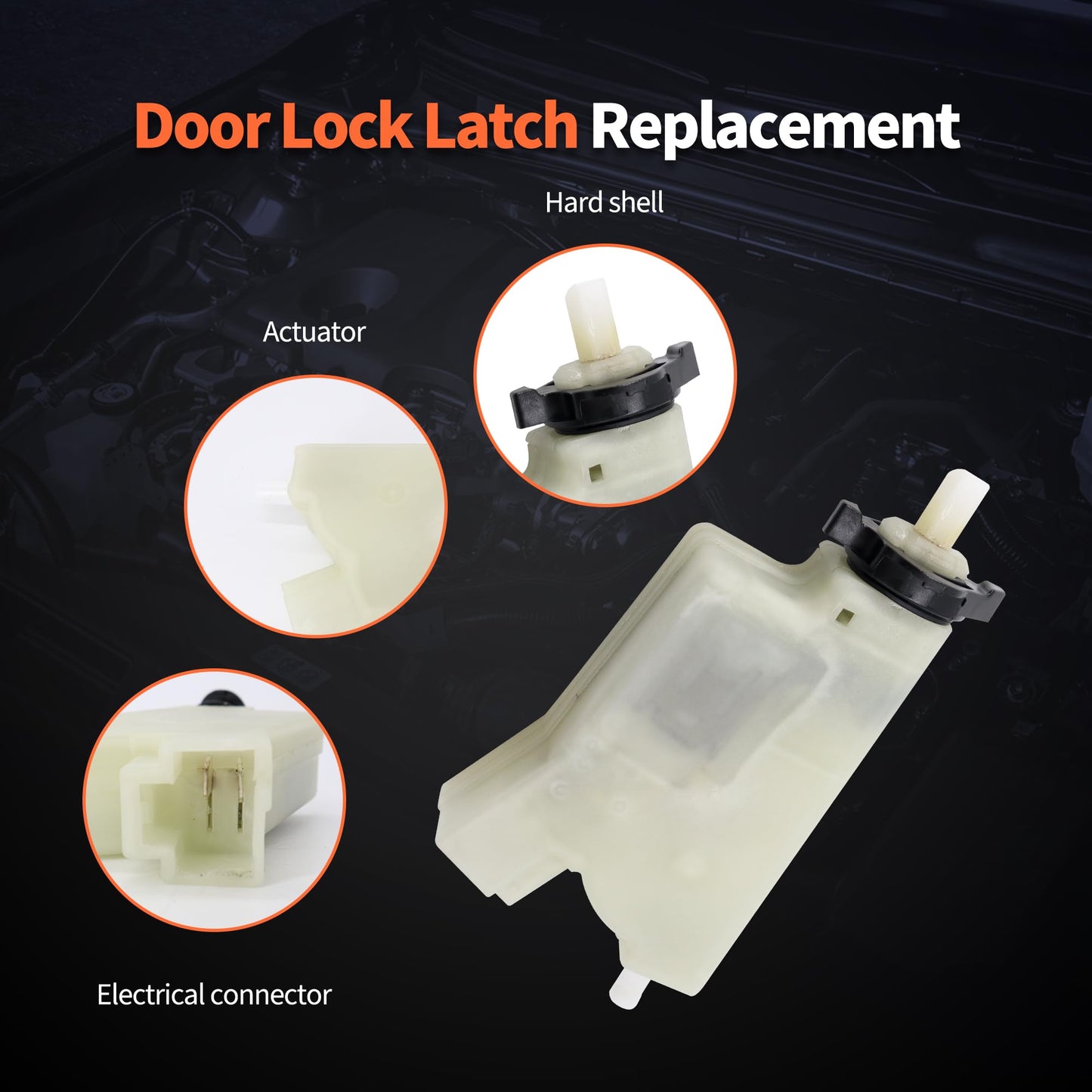 HiSport Fuel Filler Door Lock Actuator 78850AR00A - Compatible with Nissan Rogue 2018 2019 2020