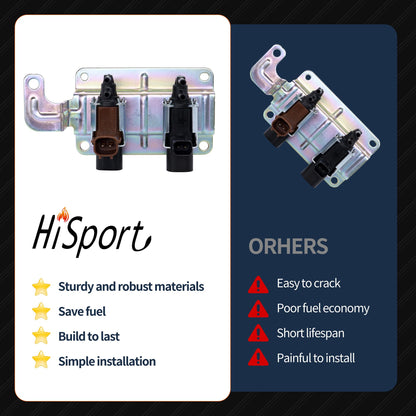 Hisport 4M5G-9A500 Intake Manifold Vacuum Runner Solenoid Valve Compatible with Maz-da 3 5 6 CX-7 K5T46597 Replaces K5T81777 K5T46597 LF82 1627 LF82 8112 LF8218741 LF82-18-741