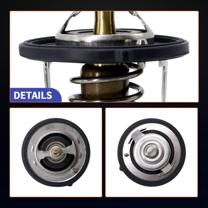 HiSport Thermostat - Compatible with Hyundai Accent Elantra Santa Fe Sport Sonata Tiburon Tucson | Kia Forte Koup Optima Rio Rio5 Rondo Sorento Soul Spectra Spectra5 - Replace 25500-23010