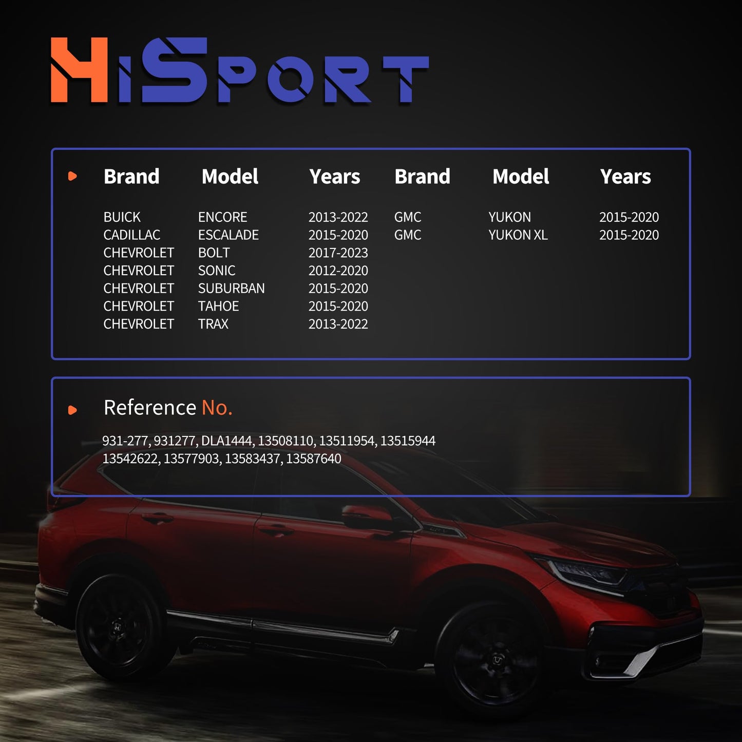 HiSport Liftgate Latch Trunk Lock Actuator - Rear Trunk Tailgate Door Lock Latch Actuator Compatible with Buick Cadillac Chevrolet GMC Replacement for 931-277 931277 DLA1444 13508110 13511954