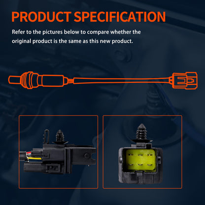 HiSport 0258007206 Oxygen Sensor Upstream - 5-Wire Heated O2 Sensor 590mm Length Compatible with Infiniti FX35 G35 Nissan Sentra Volvo, Replaces 250-25005