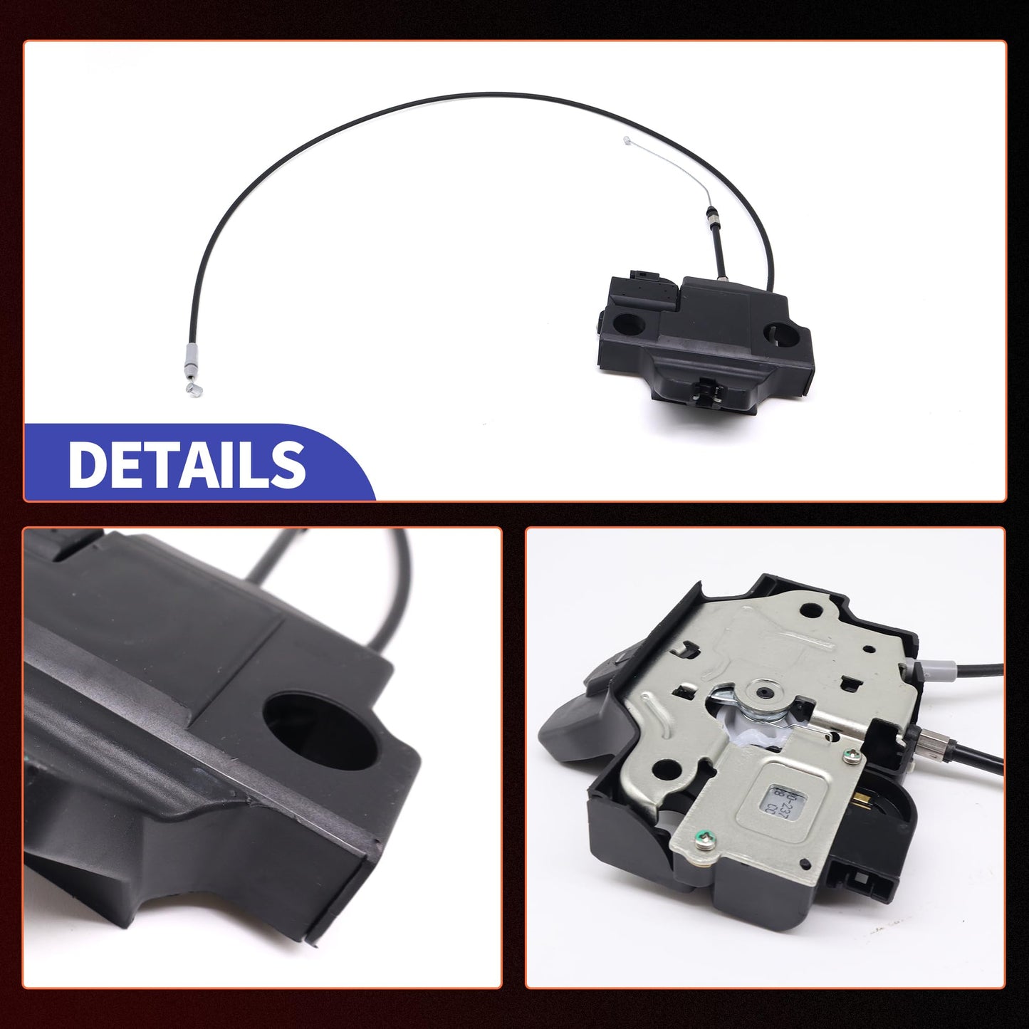 HiSport Trunk Lid Door Lock Latch Actuator with Lock Cable 64600-53060 Compatible with Lexus 2008-2014 is F,2006-2013 IS250 IS350