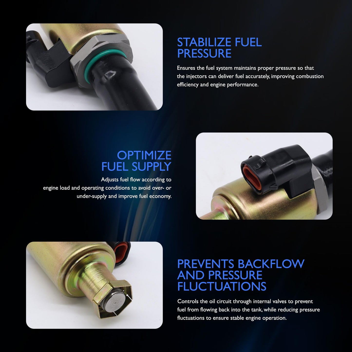 HiSport IPR Valve Injector Pressure Regulator Valve 7.3L - Compatible with Ford E-350 E-450 E-550 EXCURSION F-650 F-750 F ECONOLINE F-250 F-350 F-450 F-550 SUPER DUTY - Replace F5TZ9C968A