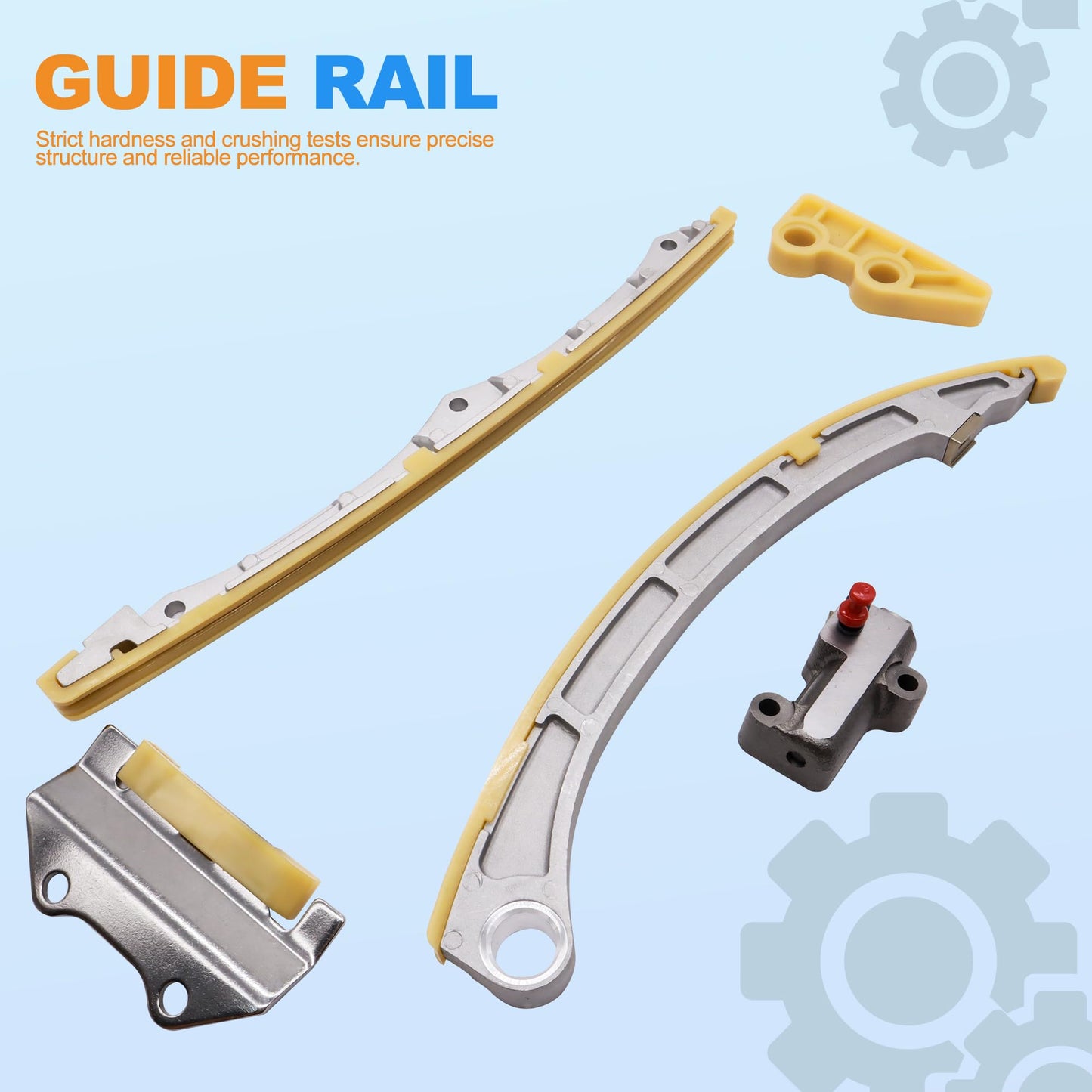 HiSport TS21831 Timing Chain Kit Tensioner Guide - Compatible with Honda 2003-2007 Accord 2.4L 2002-2009 CR-V 2.4L 2003-2011 Element 2.4L 2004-2008 Acura YSX 2.4L - Replace K24A1