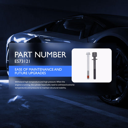 HiSport Engine Cylinder Head Bolt Set - Compatible with Chevy Camaro Corvette Express 2500 Express 3500 Silverado 1500 Silverado 1500 LD Silverado 2500 HD Silverado 3500 HD Tahoe - Replace ES73121