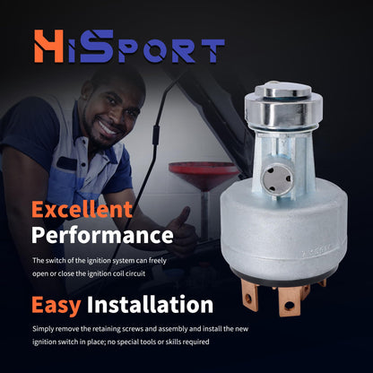 HiSport Ignition Starter Switch Compatible with Caterpiller CAT 307 311 311C 312 312BL 313B 314C 315 315BL 317 317BLN 318B 320 320L 320N 321C 325C Excavator, Replace 5P8500 7Y3918 7Y-3918