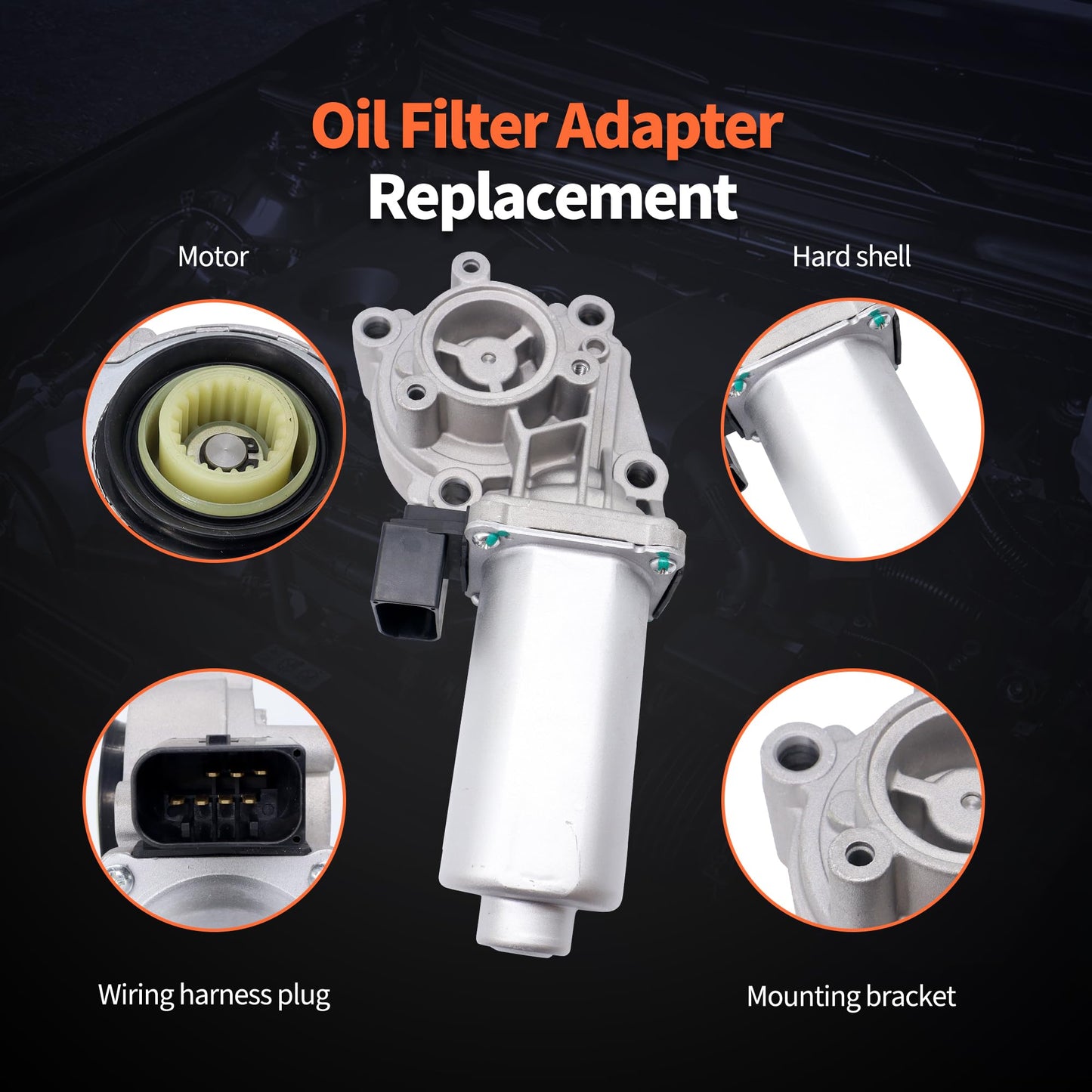 HiSport 600-932 Transfer Case Motor - Compatible with BMW X3 2004-2012 X5 2003-2010 X6 2008-2010 - Replace 27107568267