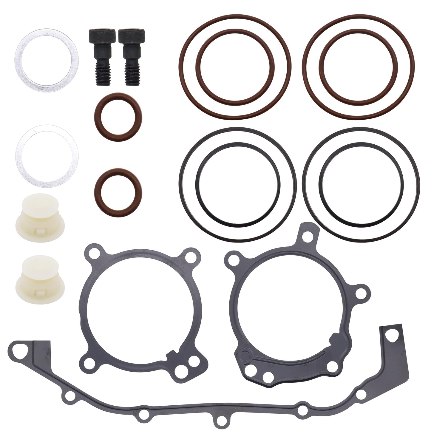 HiSport Dual Vanos O-Ring Seal Repair Kit - Compatible with BMW E36 E39 E46 E53 E60 E83 E85 M52tu M54 1998-2006 - Replacement Timing Solenoid Gasket Kit 11361433513 11361748745
