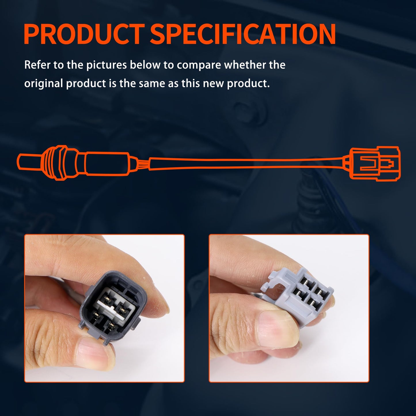 HiSport Oxygen O2 Sensor Upstream Downstream - Compatible with 2011-2013 Toyota Corolla Matrix Replacement 234-9112 234-4305 Techie Air Fuel Ratio Sensor