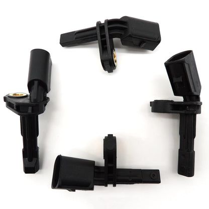 HiSport ABS Wheel Speed Sensor - Front Rear Left & Right Location, Compatible with Audi A3/Q3/TT VW Beetle/CC/EOS/Golf/GTI/Jetta/Passat/R32/Rabbit, Pack of 4