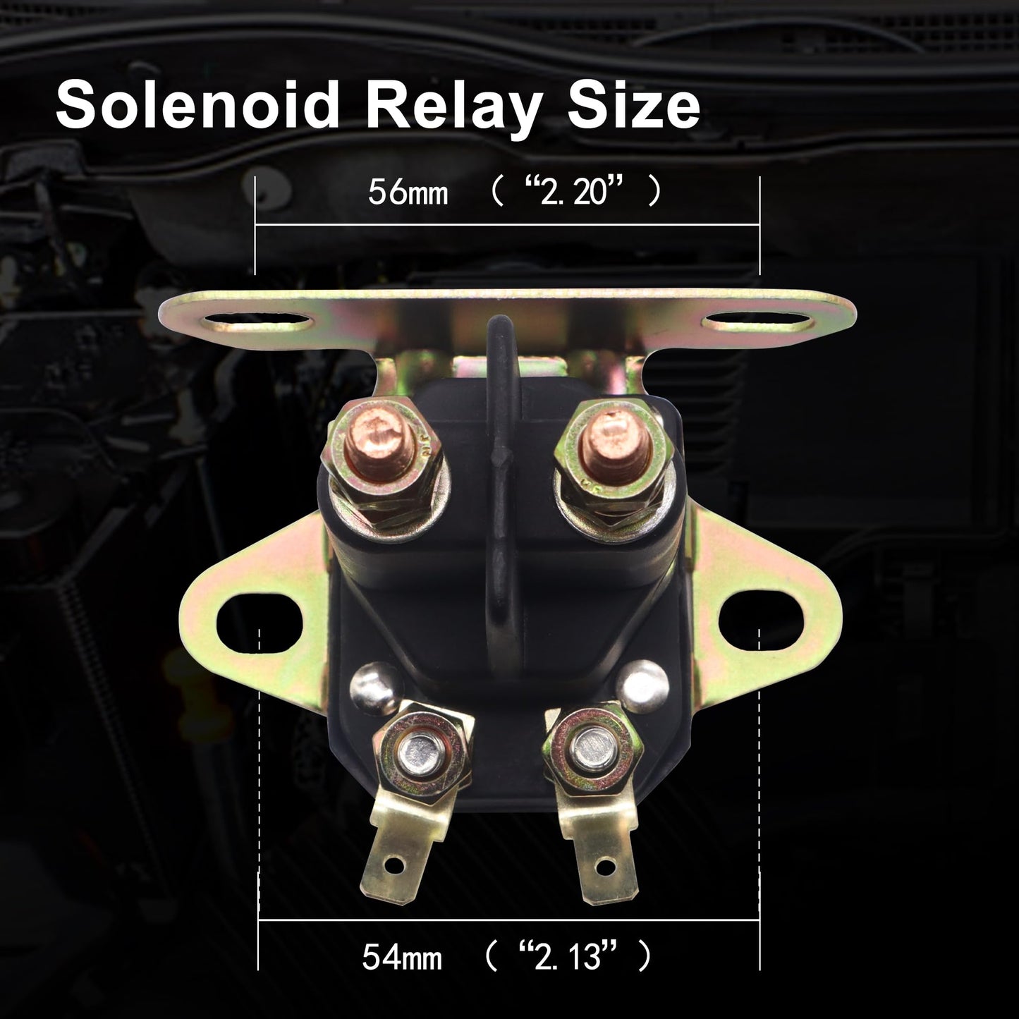 HiSport Starter Solenoid Compatible with John Deere AM133094, MTD 725-04439 Cub Cadet Lawn Tractor