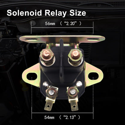 HiSport Starter Solenoid Compatible with John Deere AM133094, MTD 725-04439 Cub Cadet Lawn Tractor