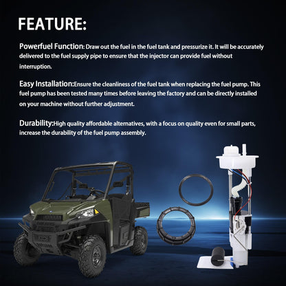 HiSport 47-1011 Fuel Pump Assembly Compatible with Polaris RZR 4 800 EPS, RZR 570 2011 2012 2013 2014