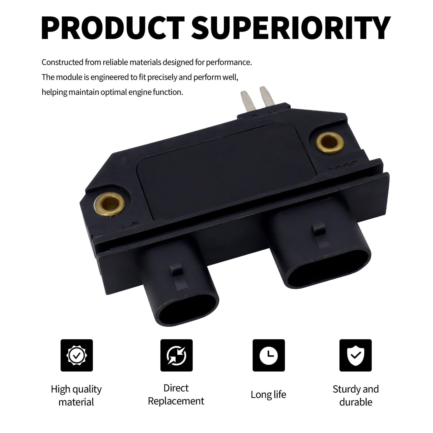 HiSport 10469931 Ignition Control Module Compatible with Buick,Cadillac,Chevrolet,GMC Pickup Suburban Jimmy Safari Sonoma Syclone,Oldsmobile Bravada Custom Cruiser,Pontiac Fiero Firebird Parisienne