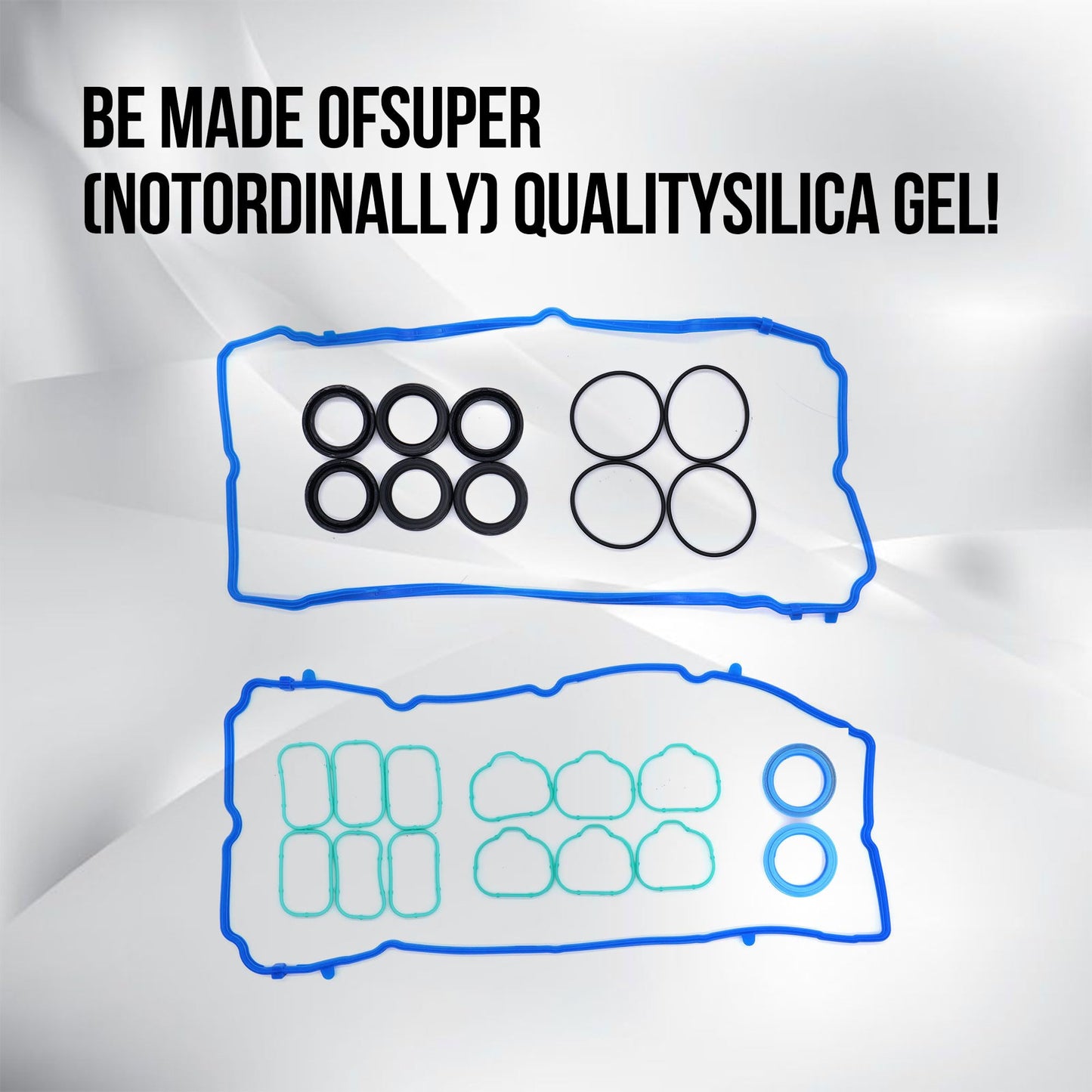 HiSport VS50805R Valve Cover Gasket Kit Set - Compatible with 2011-2020 Chrysler 300 200 Town & Country Dodge Challenger Charger Grand Caravan Journey Durango Avenger - Replace MS97204