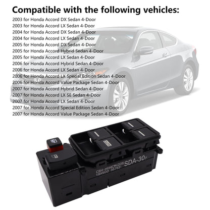 HiSport 35750-SDA-H12 Power Window Switch Front Driver Side Control Switch Compatible with Honda Odyssey 2005 2006 2007 2008 2009 2010