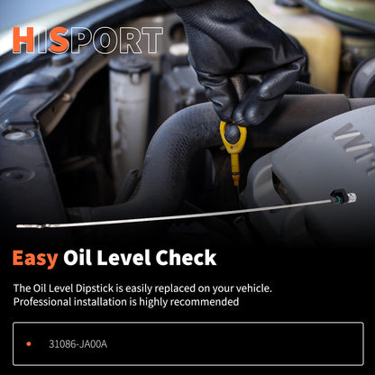 HiSport Transmission Oil Level Dipstick - Compatible with Nissan Altima Rougue 2.5L Replacement 31086-JA00A