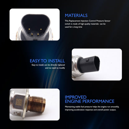 HiSport Fuel Rail Pressure Sensor - Compatible with RAM 2500 3500 2013-2015 6.7L - Replace 68210175AA