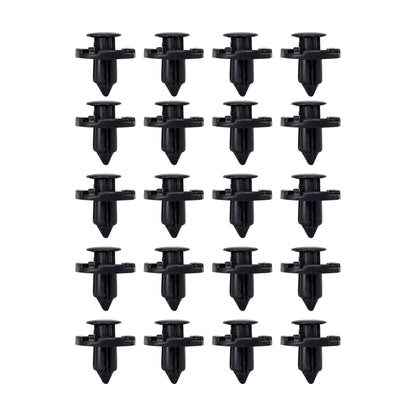 HiSport 20Pcs Push Type Bumper Cover Retainer - Compatible with Nissan Infiniti Mitsubishi Chrysler Dodge Replaces 01553-09321 MR328954