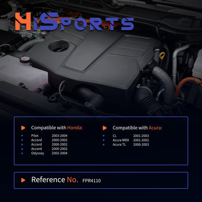 HiSport Fuel Injection Pressure Regulator PR4110 Replacement for Acura CL MDX TL for Honda Pilot Accord Odyssey, 3.5 Bar
