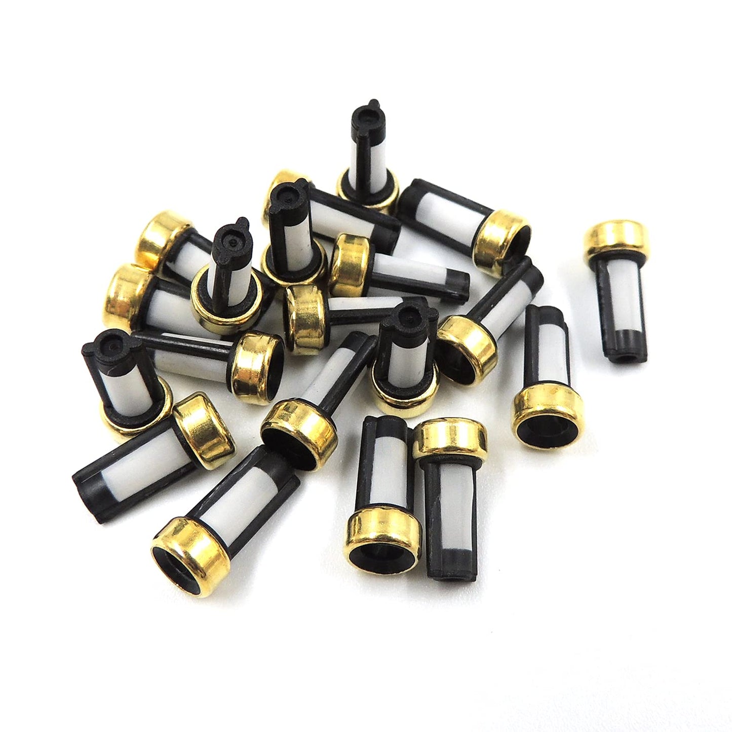 HiSport Fuel Injector 101 Micron Baskets Filter [6mm x 3mm x12mm] Universal Repair Seal Kits [20 Pcs]