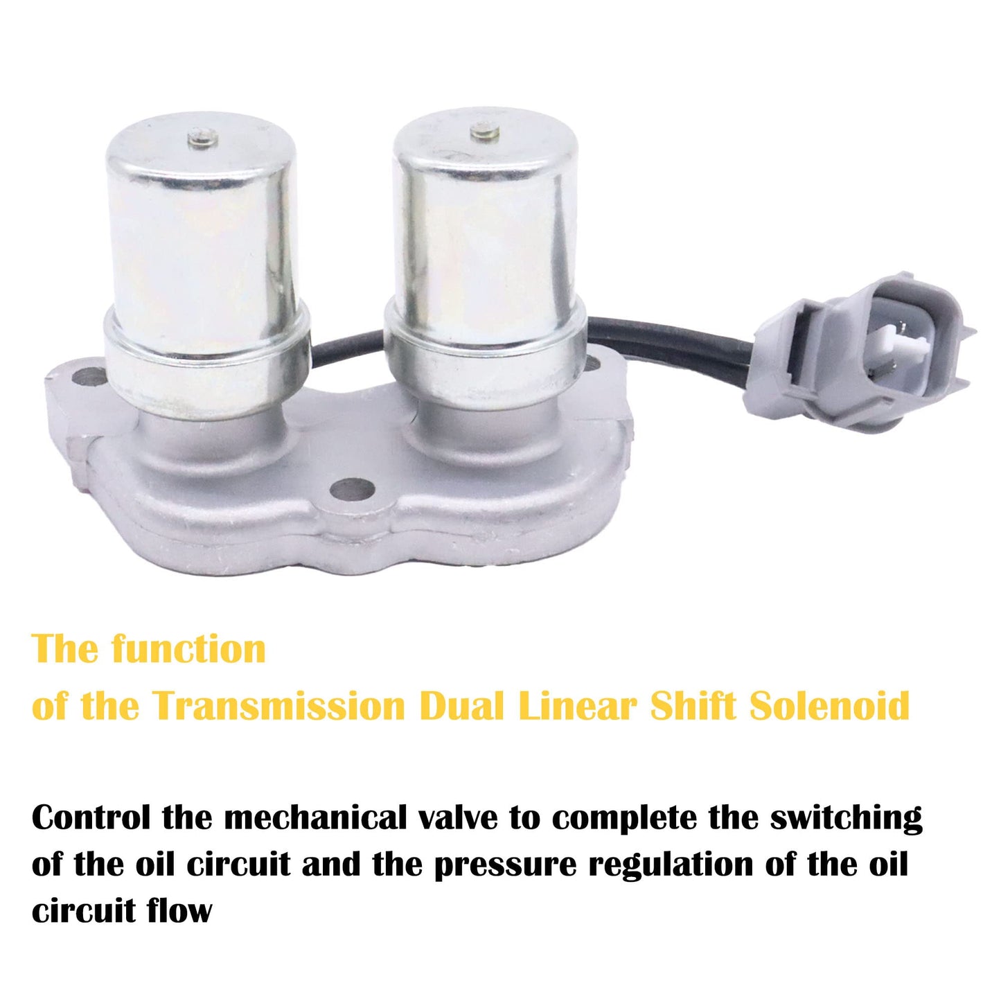 HiSport Transmission Dual Shift Solenoid - Compatible With Honda Accord Dyssey Prelude 1998 2000 With Gasket Replaces#28300PX4003, 28300PX4010