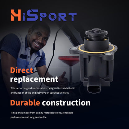 HiSport Turbocharger Diverter Valve - Compatible with Mini 2011-2016 Cooper Countryman 2013-2016 Cooper Paceman 2007-2015 Cooper - Replace 11657593273