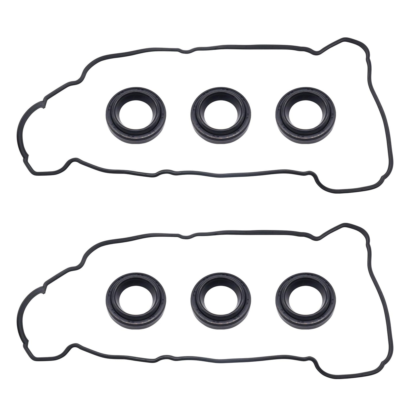 HiSport VS50471R Valve Cover Gasket Set - Compatible with Lexus Es300 1994-1998 Compatible with Toyota Avalon 1995-2000 Camry 1994-2003 Sienna 1998-2001 Solara 1999-2003 3.0L