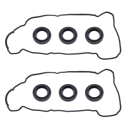 HiSport VS50471R Valve Cover Gasket Set - Compatible with Lexus Es300 1994-1998 Compatible with Toyota Avalon 1995-2000 Camry 1994-2003 Sienna 1998-2001 Solara 1999-2003 3.0L