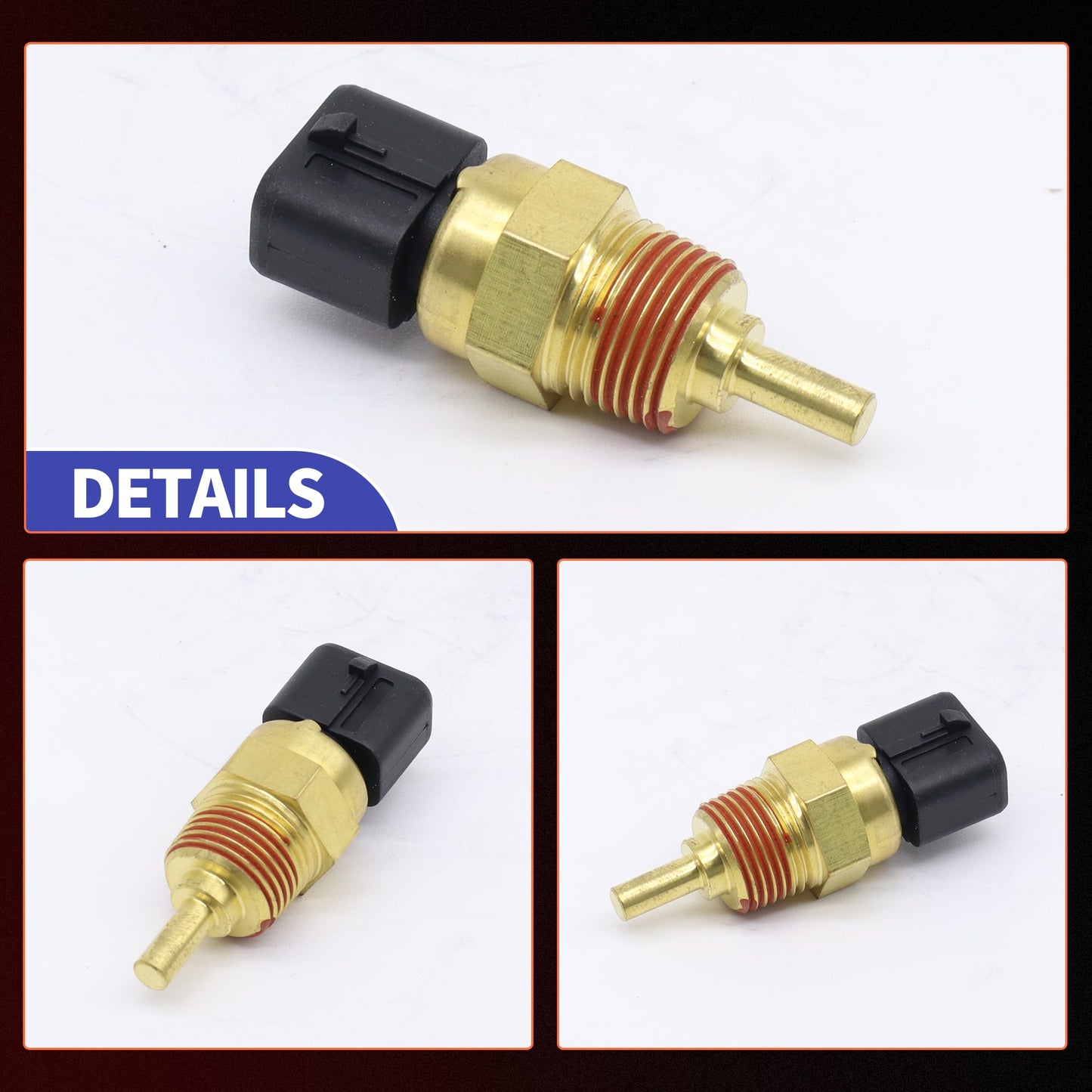 HiSport Engine Coolant Temperature Sensor - Compatible with Dodge Grand Caravan Dakota Ram 1500 2500 3500 Jeep 1996 Plymouth Grand Voyager Replaces 33-26325-AA