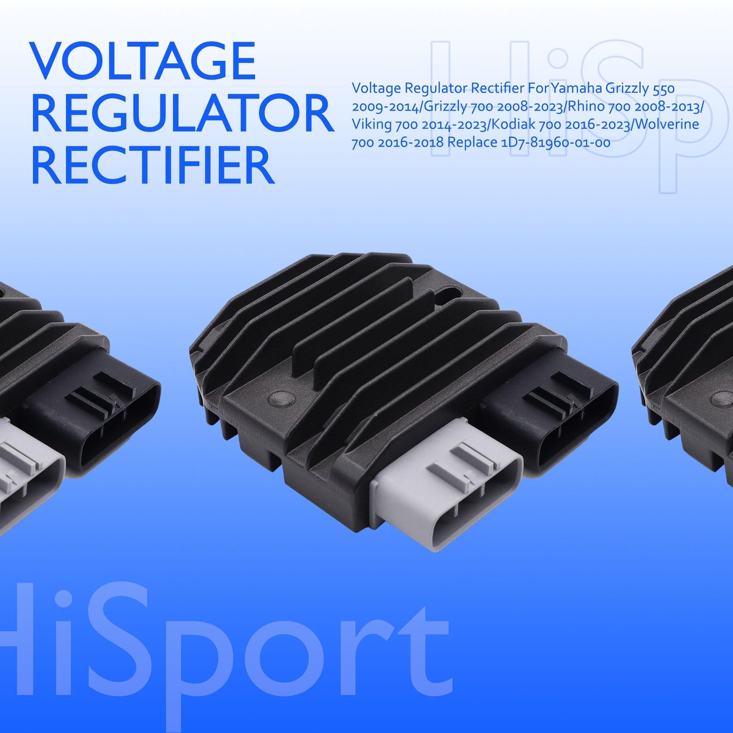 HiSport Voltage Regulator Rectifier - Compatible with Yamaha Replaces 1D7-81960-01-00