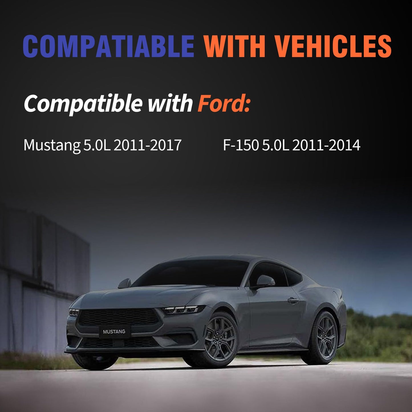 HiSport Engine Valve Cover Gasket Set - Compatible with Ford Mustang 2011-2017 F-150 2011-2014 5.0L - Replace VS50811R