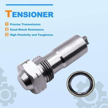 HiSport Engine Timing Chain Kit - Compatible with Buick Allure Chevrolet GMC Terrain Pontiac G5 G6 Pursuit Solstice 9-3X 9-5 Saturn Aura Ion L300 Sky Vue SAAB 9-3 9-3X 9-5 Oldsmobile Alero TKC8002