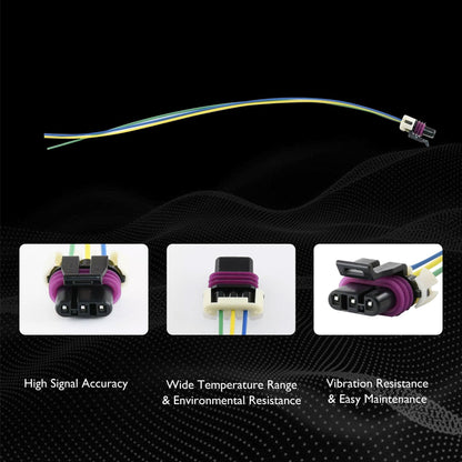 HiSport 13585316 Fuel Tank Pressure Sensor Connector, Crankshaft Position Sensor Connector Compatible with Acura Buick Cadillac Chevrolet Daewoo Dodge Eagle GMC Honda Hummer Hyundai Isuzu Kia PT2782