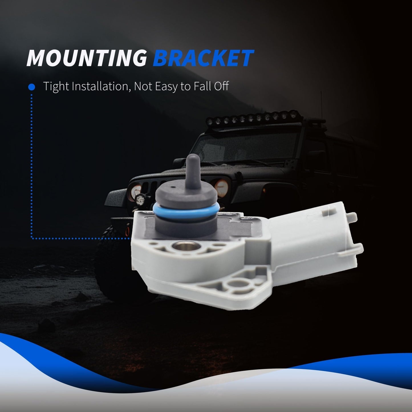 HiSport 0261230110 Fuel Pressure Sensor Compatible with Volvo S60 2001-2009, S80 2004-2010, V70 2001-2007, XC70 2003-2010, XC90 2003-2011 Replace 31272730