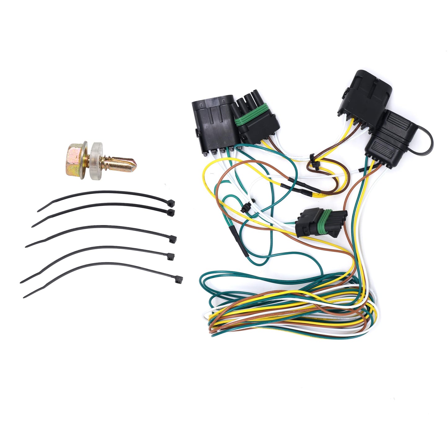 HiSport Vehicle-Side Custom 4-Pin Trailer Wiring Harness 55315 41125 Compatible with Chevy GMC