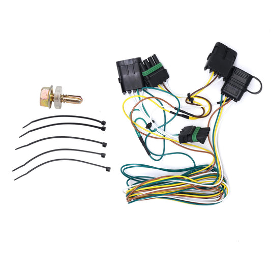 HiSport Vehicle-Side Custom 4-Pin Trailer Wiring Harness 55315 41125 Compatible with Chevy GMC
