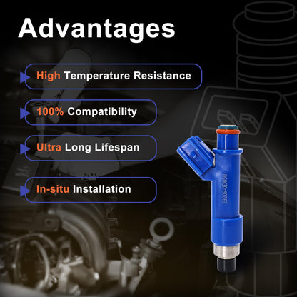 HiSport Fuel Injectors 4PCS Compatible with TOYOTA Corolla Matrix 1.8L L4 2005-2008,Replacement for Pontiac Vibe 1.8L 2005-08 Replace 23250-0D050 FJ847 23209-0D050 54212324