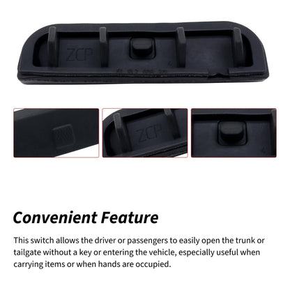 HiSport 51137039261 Tailgate Handle Switch Rubber Button Cap Cover Compatible with BMW Mini Cooper R50 R52 R53 R56 R57 R58 R59 2002 2003 2004 2005 2006 2007 2008 2009 2010 2011 2012 2013 2014 2015