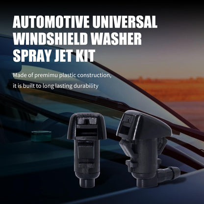 HiSport 55157319AA Windshield Sprinkler Wiper Nozzle - Compatible with Jeep Commander 2006-2010 Liberty 2008-2012 Compatible with Dodge Nitro 2007-2011 - (Two Side)